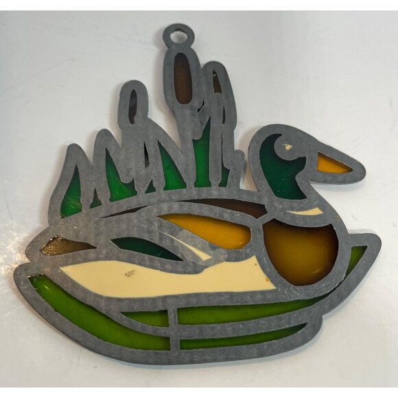 Stained Glass Cardinal & Mallard Duck Suncatchers Nature-Inspired Decor Handcraf - Picture 6 of 13